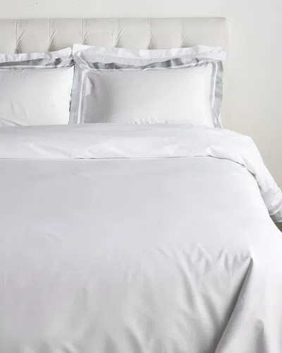 Dea Italian Linens 300 Thread Count Volterra Raso Duvet Set In White