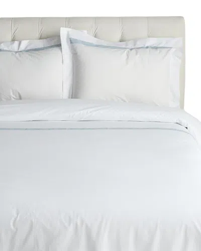 Dea Italian Linens Cleo Bella Percale Duvet Set In White