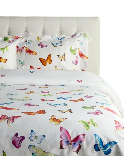 Dea Italian Linens 300 Thread Count Duvet Set In White