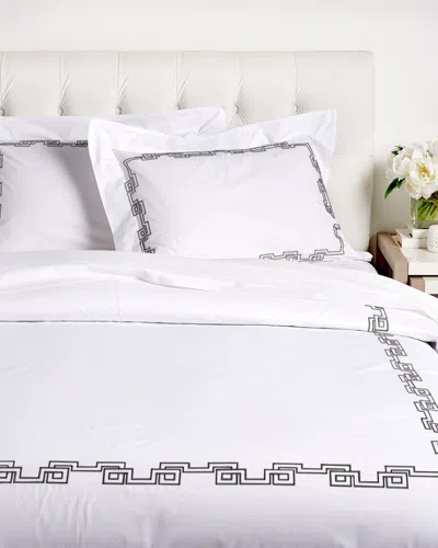 Dea Italian Linens Greek Embroidered Duvet Set