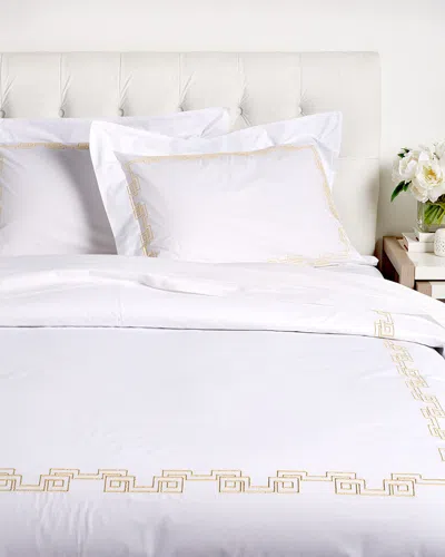 Dea Italian Linens Greek Embroidered Duvet Set