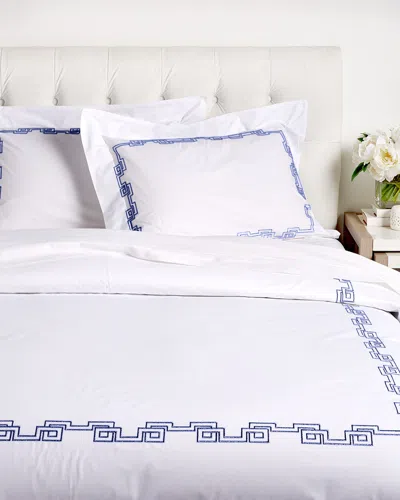 Dea Italian Linens Greek Embroidered Duvet Set