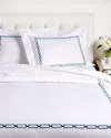 Dea Italian Linens Prato Embroidered Duvet Set, Queen