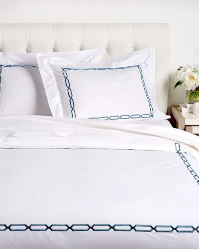 Dea Italian Linens Prato Embroidered Duvet Set, Queen