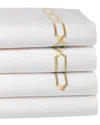 Dea Italian Linens Prato Embroidered Sheet Set