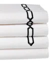 Dea Italian Linens Prato Embroidered Sheet Set, King