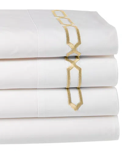 Dea Italian Linens Prato Embroidered Sheet Set, Queen