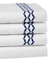 Dea Italian Linens Virgina Embroidered Sheet Set