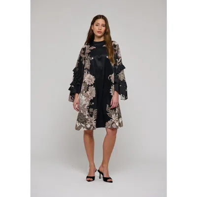 Dea Kudibal Dagmardea Silk Floral Mini Tunic Dress In Multi