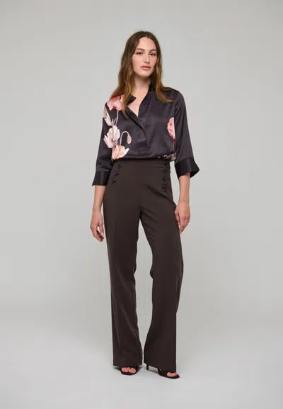 Dea Kudibal Danittadea Silk Floral Blouse In Blue