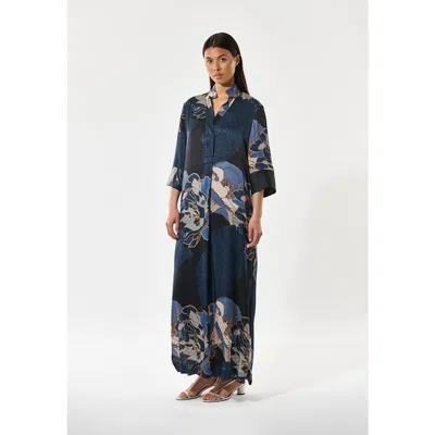 Dea Kudibal Helgadea Silk Tunic Dress In Blue