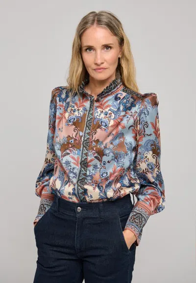 Dea Kudibal Robertadea Mandarin Collar Blouse In Multi