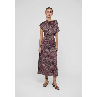 Dea Kudibal Virginiadea Silk Cowl-neck Maxi Dress In Multi