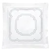 Dea Luxury Linens Artemide Embroidery Euro Sham In White