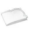 Dea Luxury Linens Artemide Embroidery Flat Sheet, Queen In White