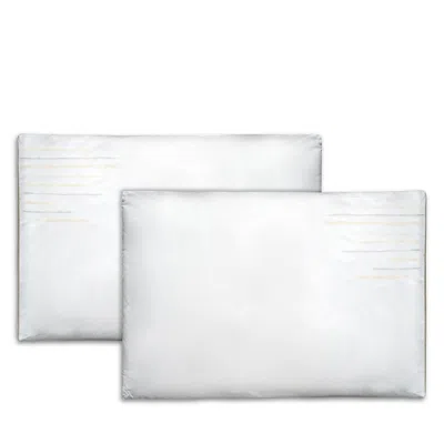 Dea Luxury Linens Ascanio Pillowcase Pair, Standard In Ascanio Embroidery