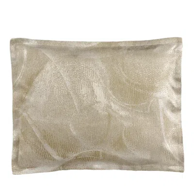 Dea Luxury Linens Dea Palm Beach Andromeda Sateen Boudoir Sham In Colonial Grey