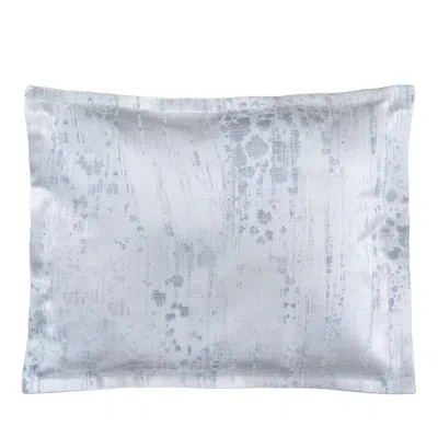 Dea Luxury Linens Dea Palm Beach Cascata Jacquard Boudoir Sham In Ice Blue