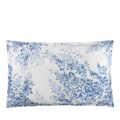 Dea Luxury Linens Dea Palm Beach Glicine Floral Print King Sham In Iceblue