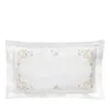 Dea Luxury Linens Dea Palm Beach Ibla Embroidered Sateen King Sham In Natural/ivory