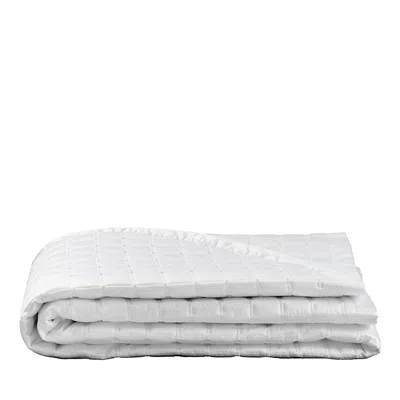 Dea Luxury Linens Dea Palm Beach Minerva Coverlet, Queen In White