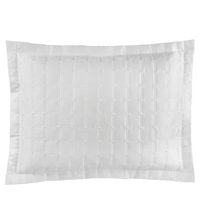 Dea Luxury Linens Dea Palm Beach Minerva Standard Sham In White