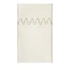Dea Luxury Linens Dea Palm Beach Pelago Embroidery Flat Sheet, Queen