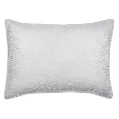 Dea Luxury Linens Dea Palm Beach Pelago Jacquard Standard Sham In Iceblue