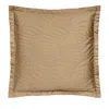 Dea Luxury Linens Dea Palm Beach Pelago Quilted Euro Sham In Mocha