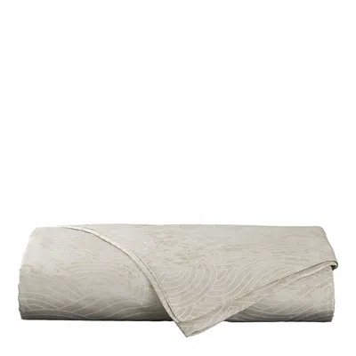 Dea Luxury Linens Dea Palm Beach Tc Pelago Jacquard Duvet Cover, Queen In Ivory