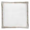 Dea Luxury Linens Incanto Embroidery Euro Sham In Gray
