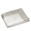 Dea Luxury Linens Incanto Embroidery Flat Sheet, Queen In Gray