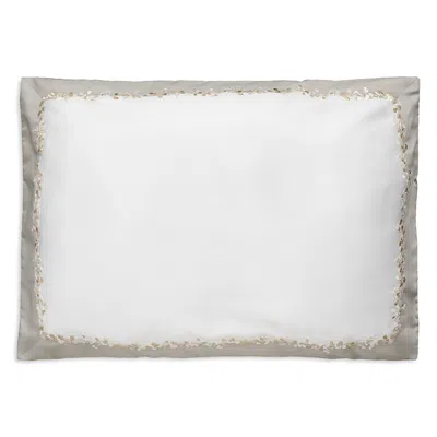 Dea Luxury Linens Incanto Embroidery King Sham In Gray