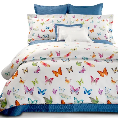 Dea Luxury Linens Palm Beach Farfalle Butterfly Sateen Duvet Cover, King