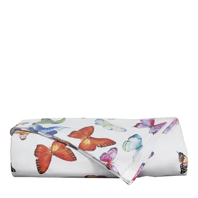 Dea Luxury Linens Palm Beach Farfalle Butterfly Sateen Duvet Cover, King In Multicolor