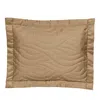 Dea Luxury Linens Pelago Quilted Boudoir Sham In Mocha
