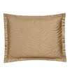Dea Luxury Linens Pelago Quilted Standard Sham In Mocha