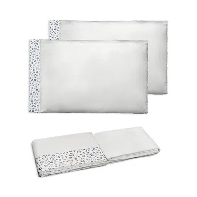 Dea Luxury Linens Timothy Corrigan For Dea Animale Print Sateen Sheet Set, King In Blue