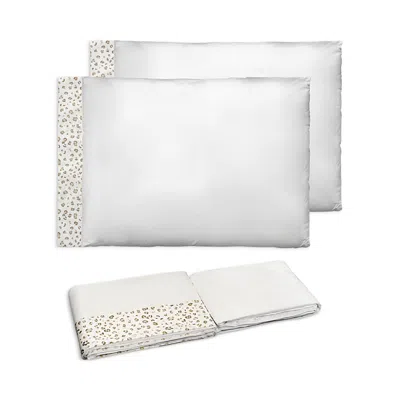 Dea Luxury Linens Timothy Corrigan For Dea Animale Print Sateen Sheet Set, Queen In Warm Colonial Grey