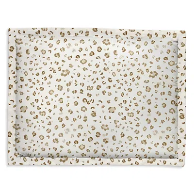 Dea Luxury Linens Timothy Corrigan For Dea Animale Print Sham, Standard In Warm Colonial Grey