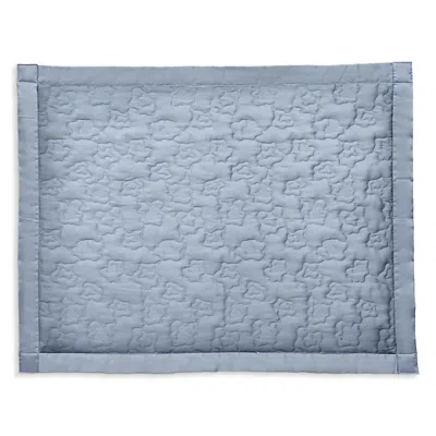 Dea Luxury Linens Timothy Corrigan For Dea Animale Quilted Sham, Standard In Blue