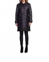 Dea Marmont Leather Coat In Black In Black