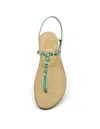 Dea Sandals Capri Paradise Sandals Aqua Green In Aqua Green, Mint Green, Crystal