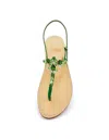 Dea Sandals Costa Smeralda Green Jewel Sandals In Green, Green