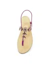 Dea Sandals Marina Grande Purple Jewel Sandals In Purple, Crystals