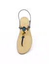 Dea Sandals Monte Solaro Jewel Sandals In Blue, Azure, Brown, Yellow