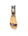 Dea Sandals Python Multicolor Slave Sandals In Python Multicolor