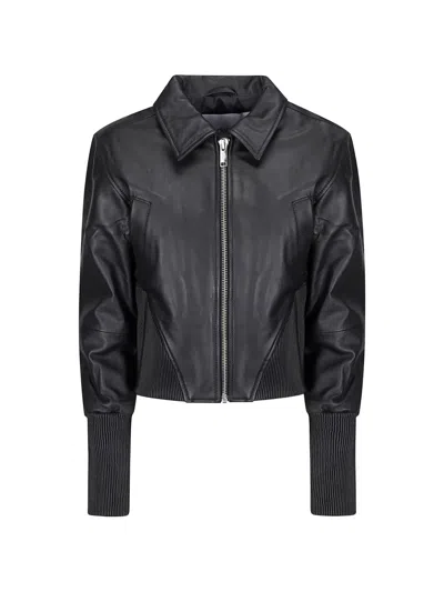Deadwood Angel Leather Jacket In Black