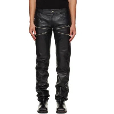 Deadwood Black Ricki Slim Leather Pants
