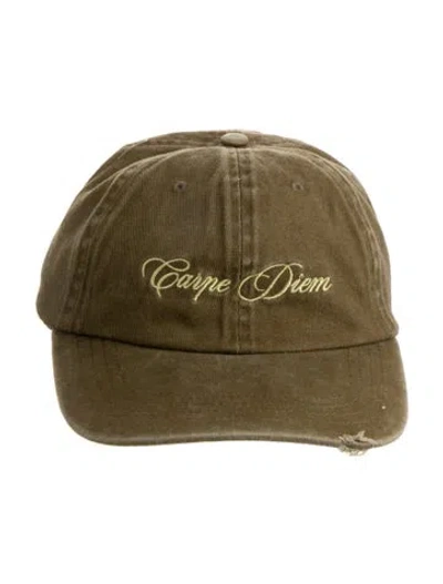 Pre-owned Deadwood Embroidered Baseball Cap In Green